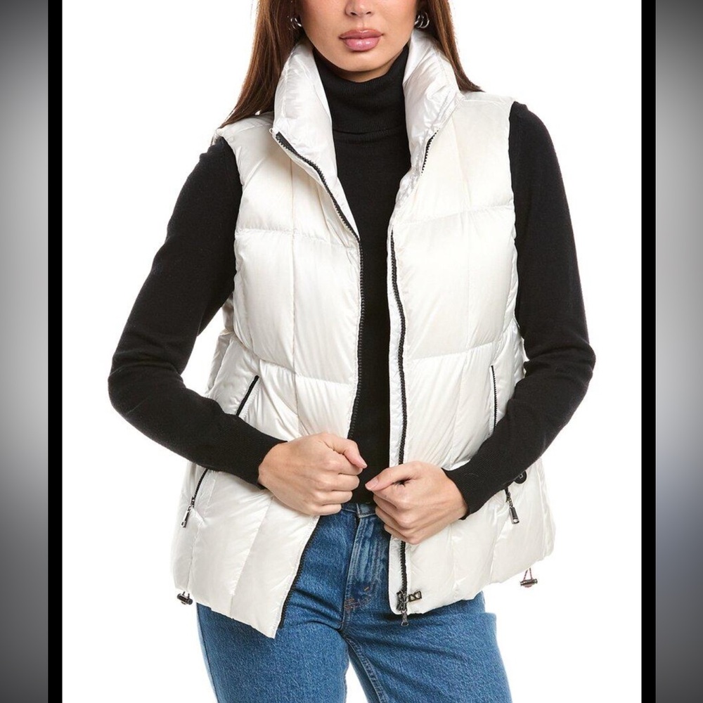 Bogner Women's Off White Puffer Vest Size 8/M